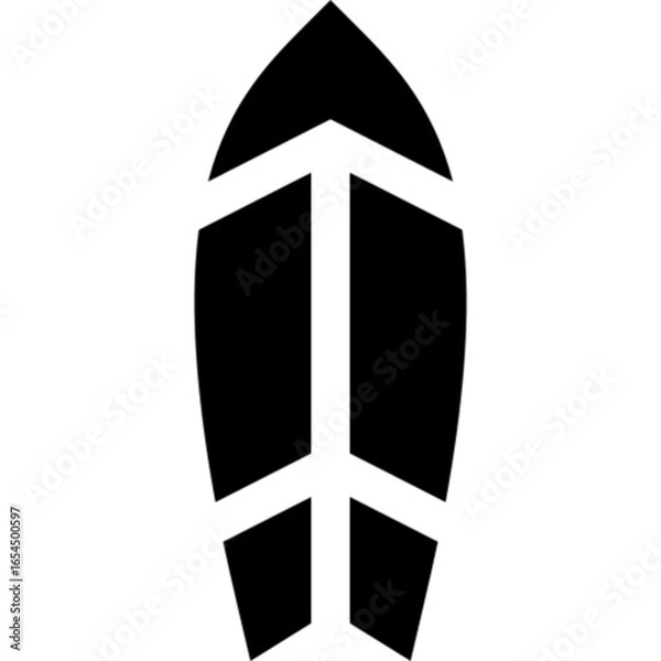 Obraz Surf Vector Icon