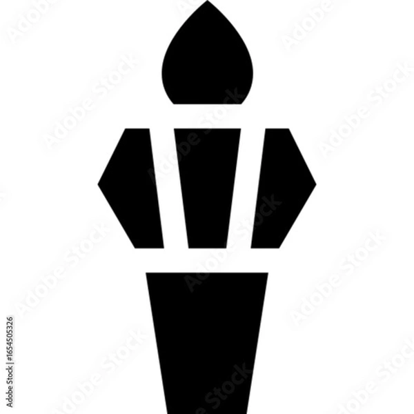 Obraz Torch Vector Icon