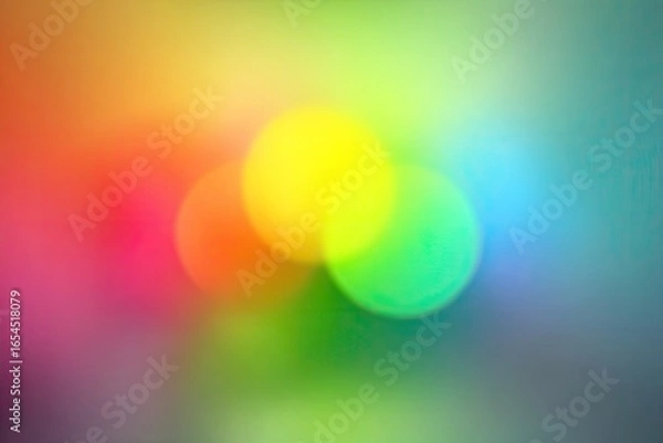 Fototapeta Abstract colorful blurred circles