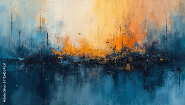 Fototapeta “Minimalist abstract art with soft earthy tones and geometric shapes, textured background, elegant modern style, suitable for canvas wall art.