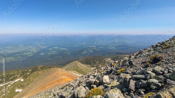 Fototapeta mountain landscape with blue sky