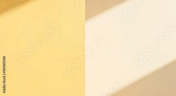 Fototapeta Soft Abstract Background with Warm Yellow and Light Beige Tones creating a Harmonious and Calm Visual Experience for Creative Projects
