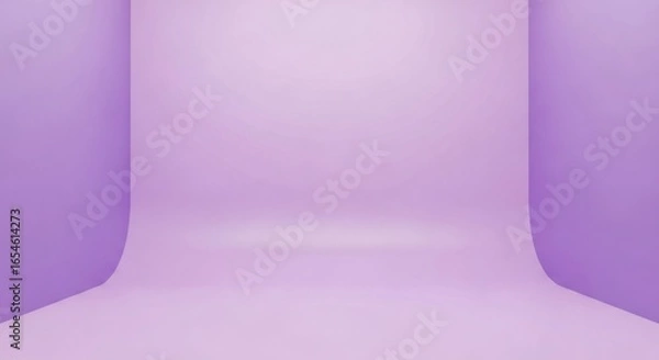 Fototapeta Soft Lavender Studio Background, Seamless Gradient, Ideal for Photography, Product Display, Stylish Presentations, and Creative Artwork