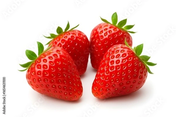 Obraz strawberries isolated on white background
