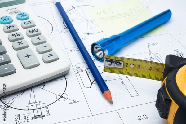 Fototapeta Manufacturing, measuring and executing