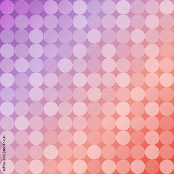 Fototapeta Geometric background of circles, round mosaic pattern