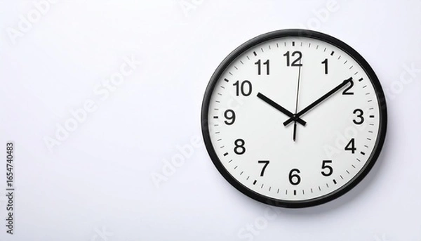 Fototapeta clock on a white background