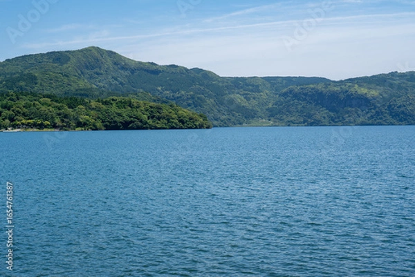 Fototapeta 指宿のカルデラ湖、池田湖