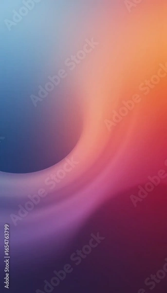 Obraz A blurry image of a purple, orange, and blue background.