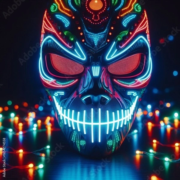 Obraz LED Mask with Synced Lights