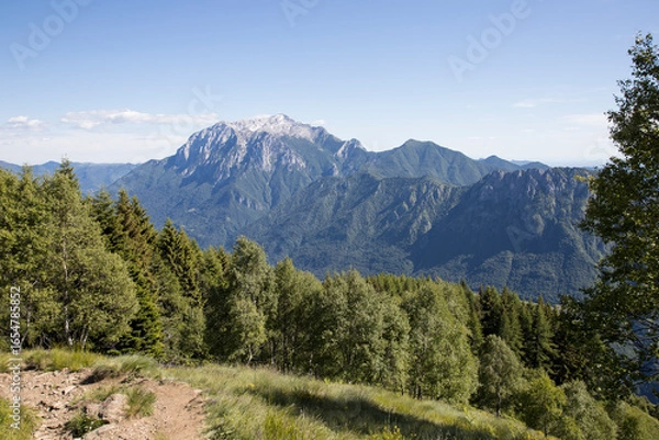 Obraz Mountain named “Grigna”.
Panoramic view on mountain named “Grigna” from a location named: “Alpe Giumello”.

