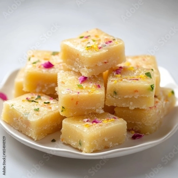 Obraz Pale Yellow Floral Fudge Stack Close-up Composition