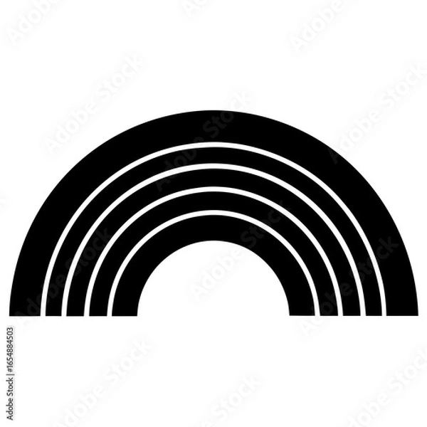 Fototapeta abstract vector illustration of a tunnel