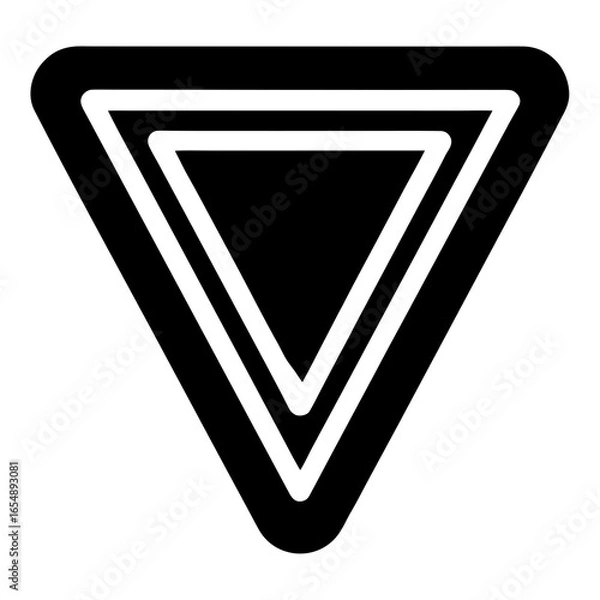 Obraz black and white check mark