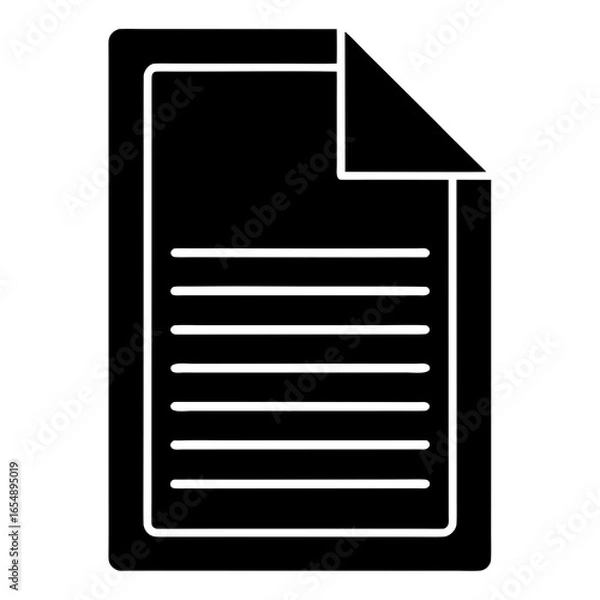 Obraz folder icon with paper vector