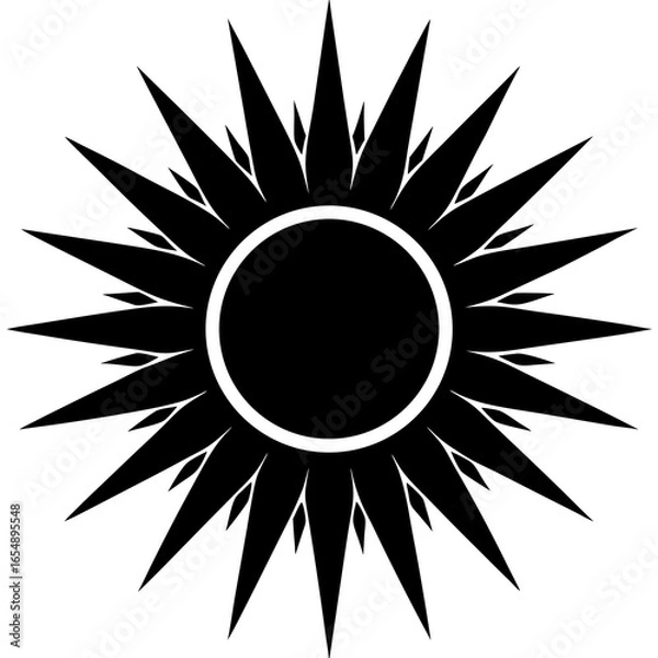Obraz sun vector icon