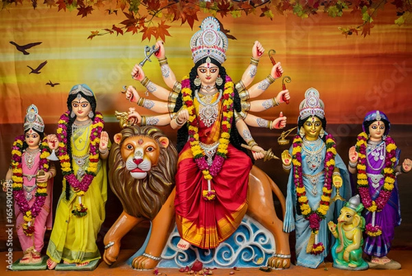 Obraz Hindu god statue