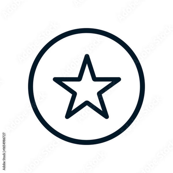 Fototapeta Excellence icon, Vector logo sign, Illustration, shape, design, UX UI icon, editable eps