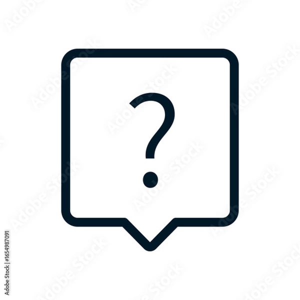 Fototapeta FAQs icon 2, Vector logo sign, Illustration, shape, design, UX UI icon, editable eps