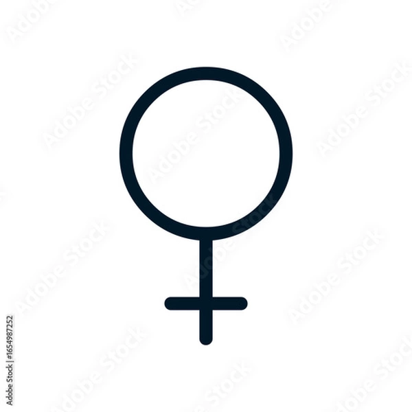 Fototapeta Female symbol icon 2, Vector logo sign, Illustration, shape, design, UX UI icon, editable eps