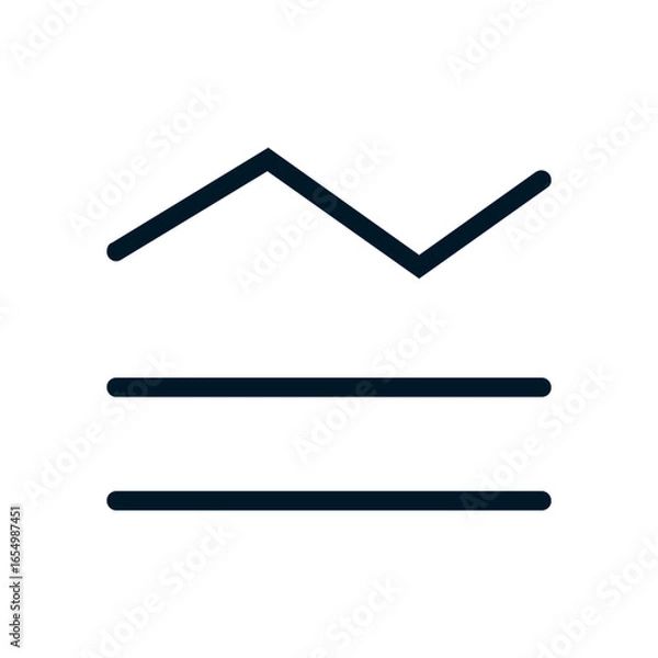 Fototapeta Financial pressure icon, Vector logo sign, Illustration, shape, design, UX UI icon, editable eps