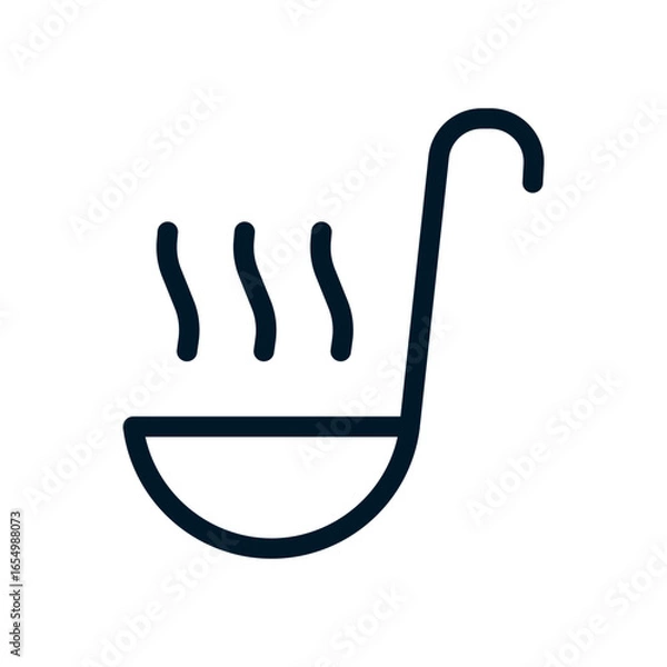 Fototapeta Food icon, Vector logo sign, Illustration, shape, design, UX UI icon, editable eps
