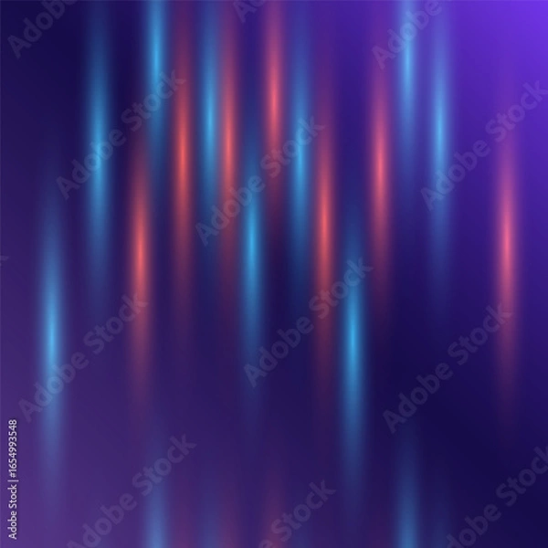 Fototapeta Geometric Neon Speed Lines Seamless Background. Futuristic Dynamic Texture.