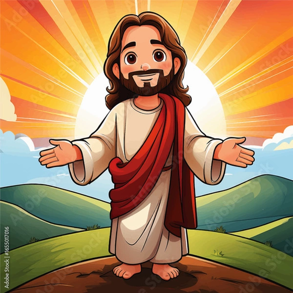 Obraz Cartoon Jesus