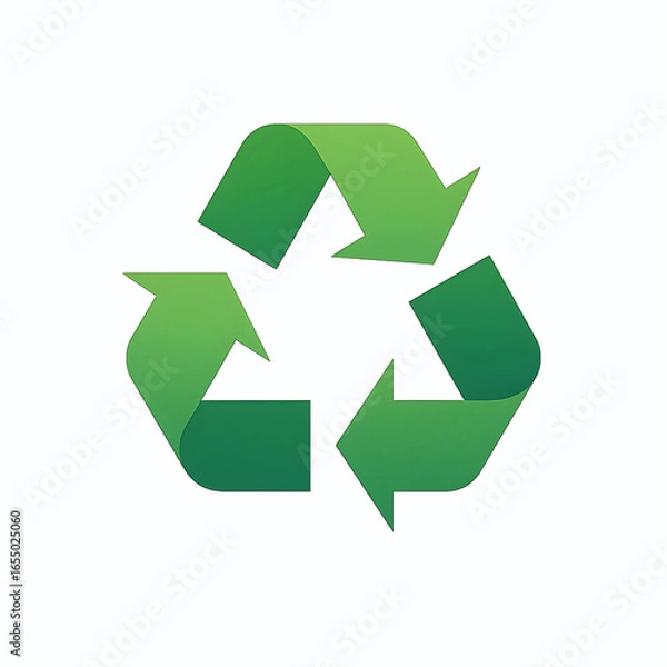 Obraz green recycle symbol