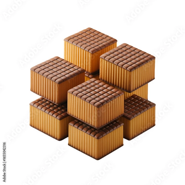 Fototapeta stack of bricks isolated