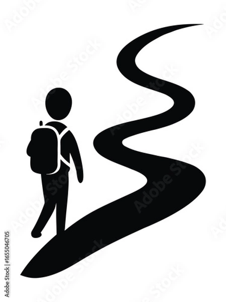 Obraz Taking the Winding Path Journey, Adventure, and Discovery