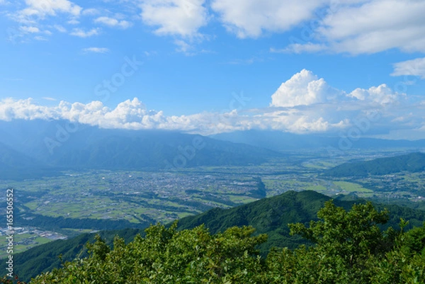 Fototapeta 長野　伊那谷の風景
