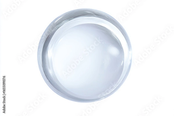 Obraz a white bowl with a lid on a white surface