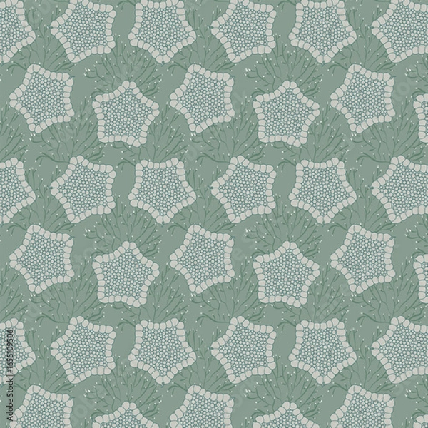 Fototapeta Cute Starfish seamless vector pattern