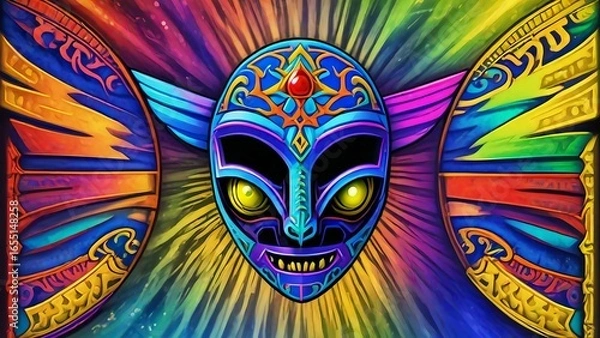 Obraz alien planet and space