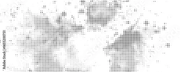 Fototapeta Set of black halftone dots backgrounds. vector modern dots halftone,