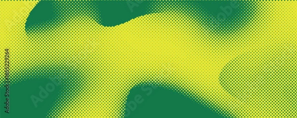 Obraz Dots halftone yellow green color pattern gradient texture background.
