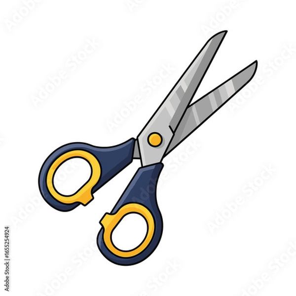 Fototapeta Contoured Scissors Design