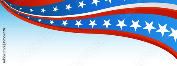 Obraz Patriotic Flag Banner