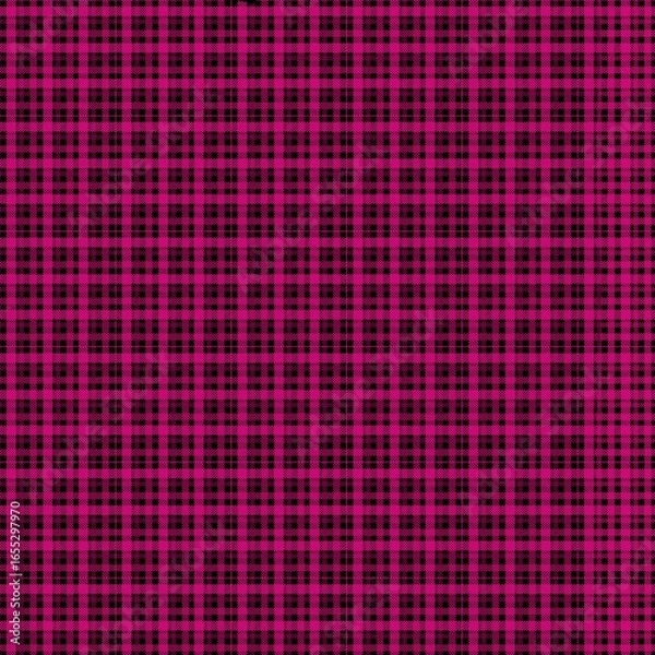 Fototapeta  Pink Gingham Check Pattern 