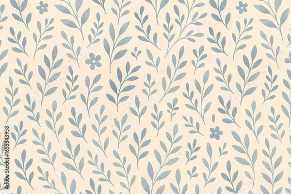 Fototapeta Seamless pattern with leaves