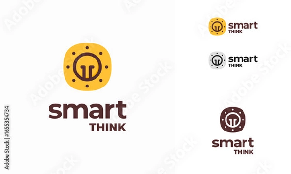 Obraz Modern Bulb logo designs concept vector, Light bulb idea  logo icon, Smart Inspiration logo designs template