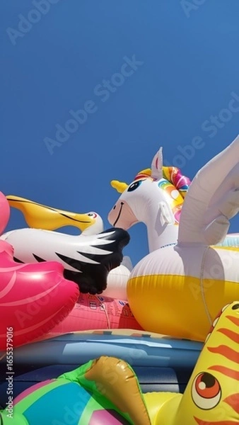 Obraz toy boat on a beach