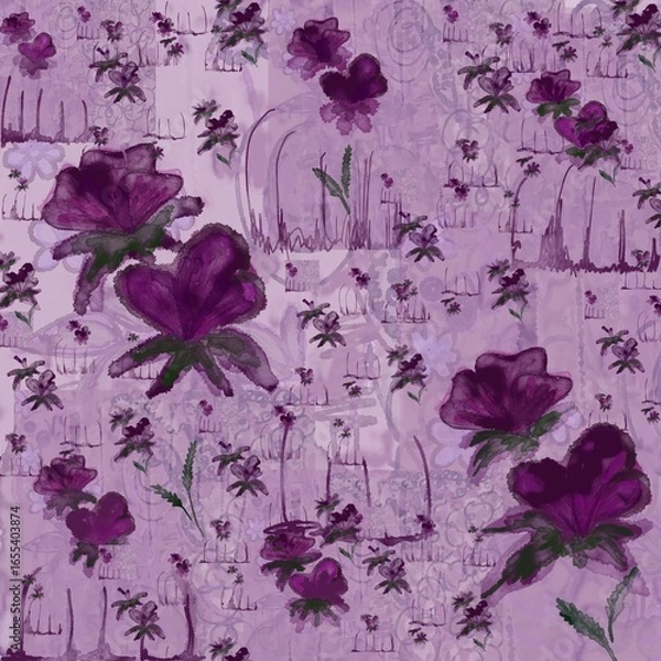 Obraz pink flower background
Pink flowers pattern 