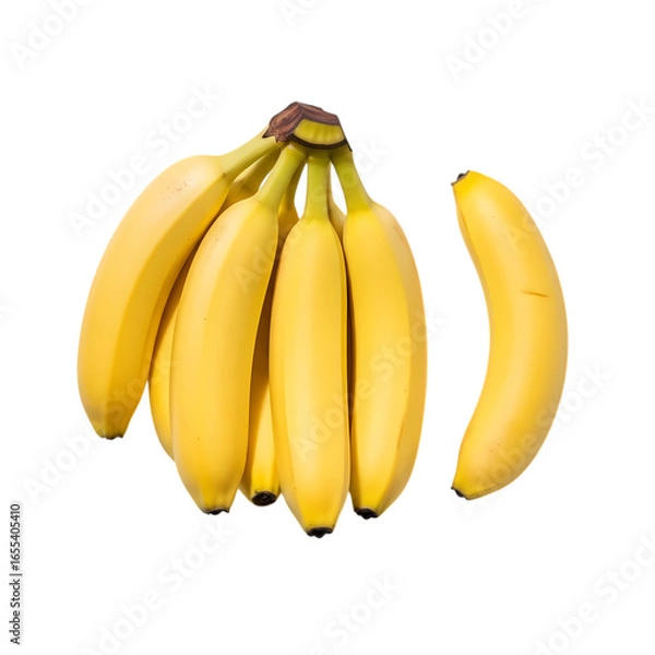 Obraz banana on white background