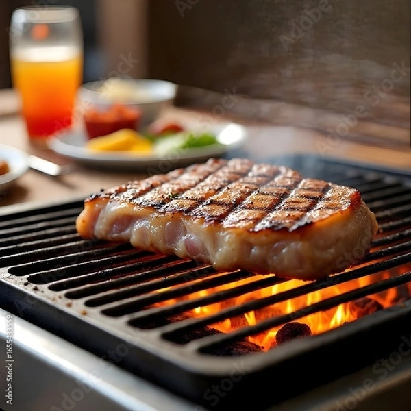 Obraz grilled meat barbeque