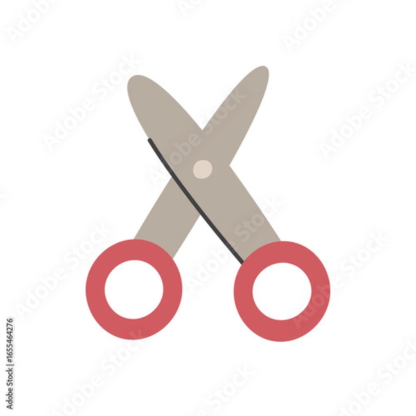 Obraz scissor red handle