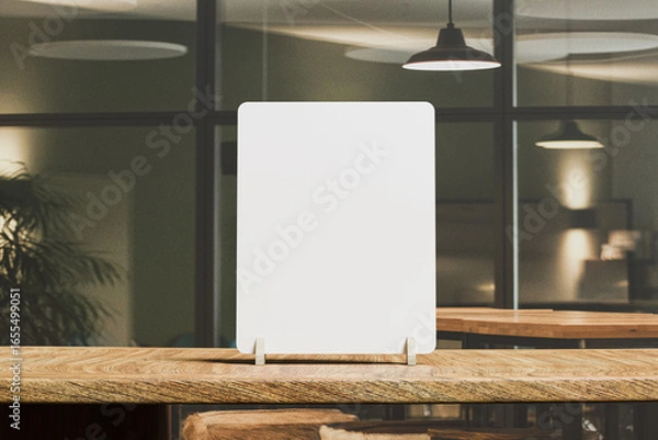 Fototapeta Blank Menu Mockup