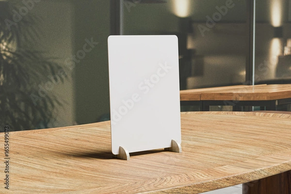 Fototapeta Blank Menu Mockup