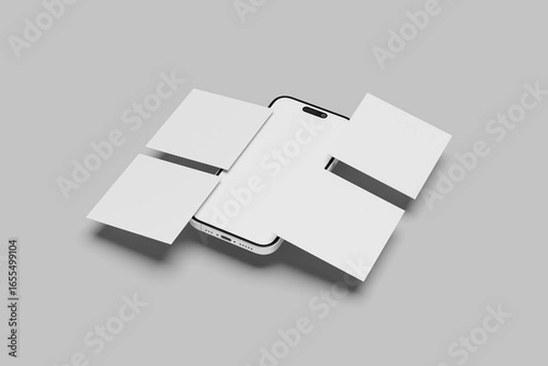 Obraz Blank Menu Mockup